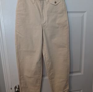 Madewell Beige High-Waisted Pants